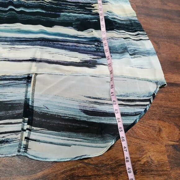 Karen Kane Blue Lagenlook Artsey Boho Whimsy Blue Earthy Hi Low S-M - Picture 8 of 14